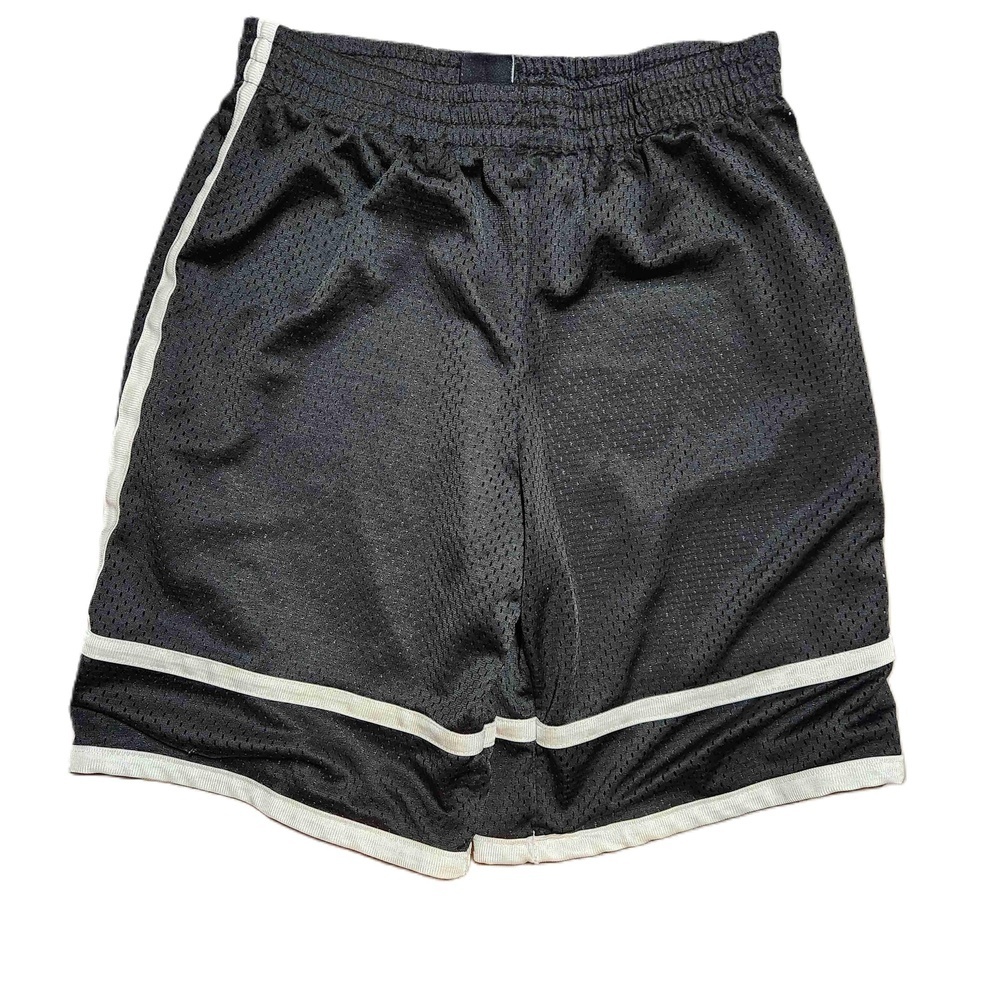 Champion Mens Black Mesh Side Stripe Shorts Size Small
